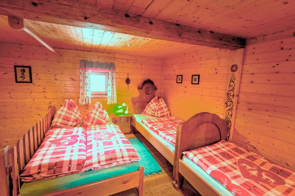 Postel nebo postele na pokoji v ubytování Chalet "Knusperhäuschen"