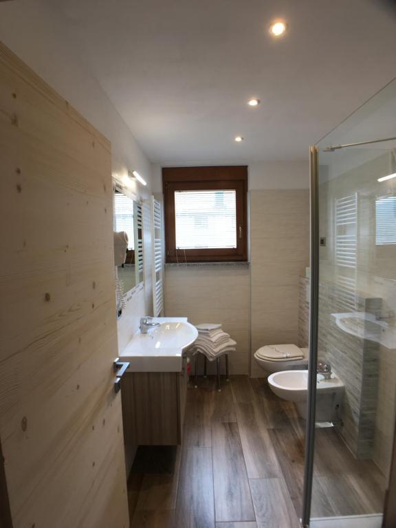 Koupelna v ubytování Residence Cima Tosa