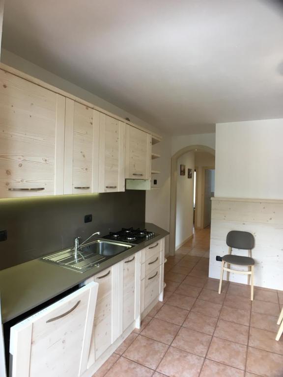Kuchyň nebo kuchyňský kout v ubytování Residence Cima Tosa
