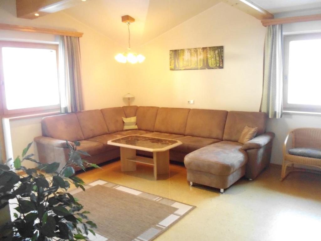 Posezení v ubytování Ferienwohnung Hörbiger