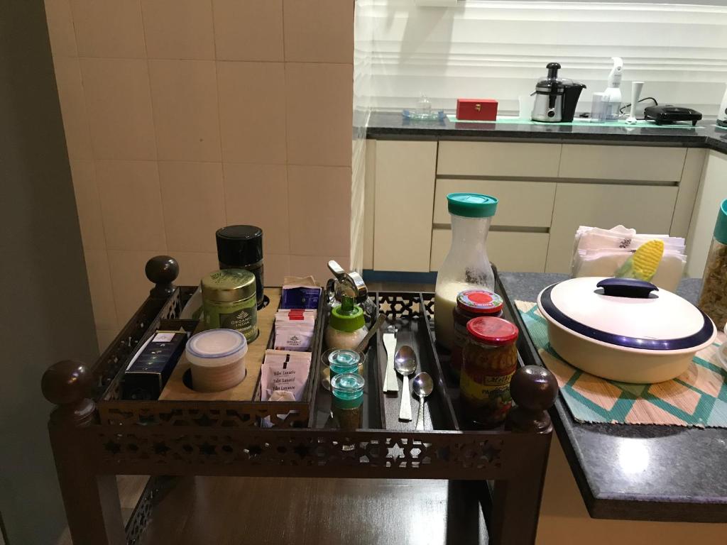 Kuchyň nebo kuchyňský kout v ubytování Bed&Oats