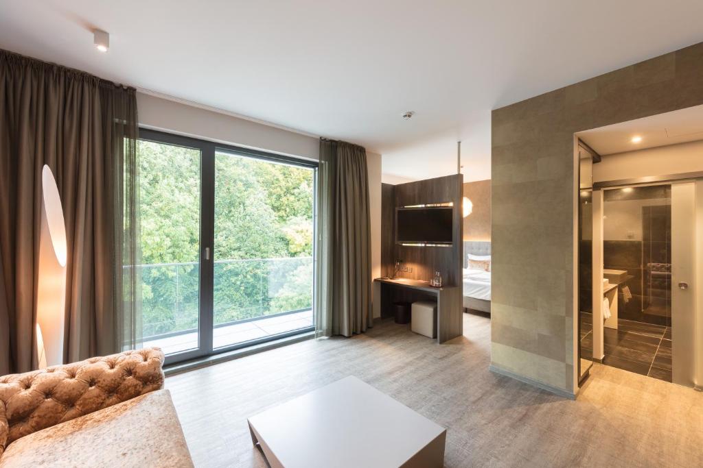 Kuchyň nebo kuchyňský kout v ubytování DECK 8 DESIGNHOTEL.SOEST