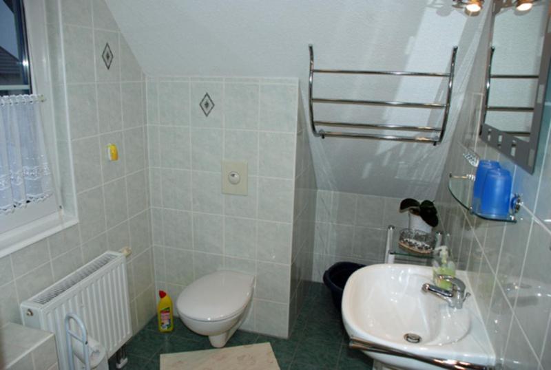 Koupelna v ubytování Ferienappartements in Gager auf Ru