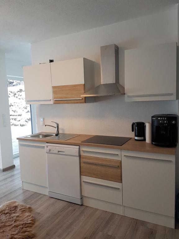 Kuchyň nebo kuchyňský kout v ubytování Ferienwohnung Colleen
