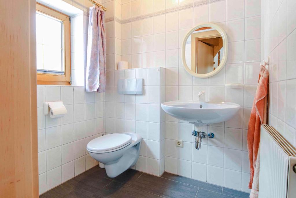 Koupelna v ubytování Haus Tauplitz