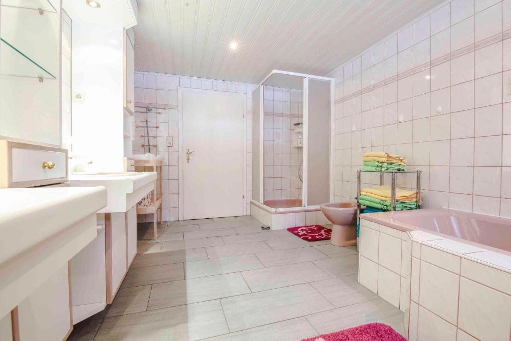 Koupelna v ubytování Haus Tauplitz