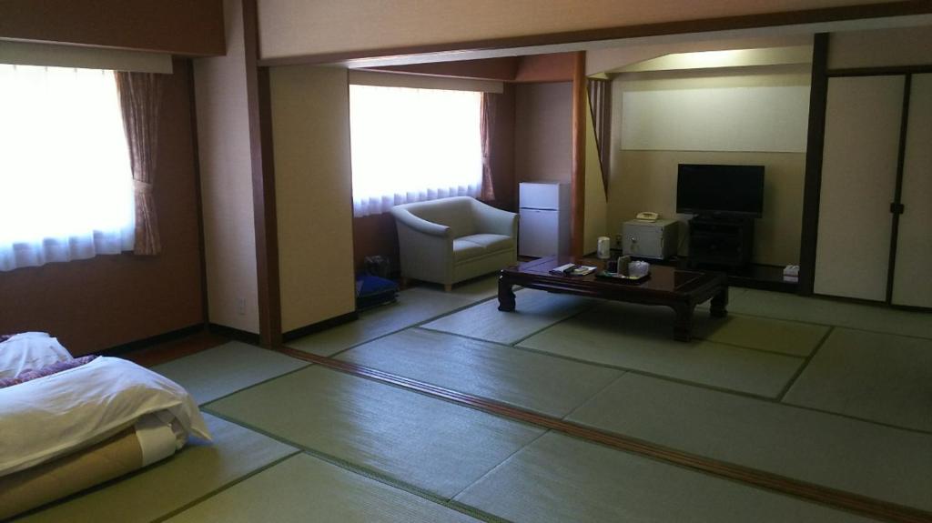TV a/nebo společenská místnost v ubytování Itoen Hotel Hakone Yumoto