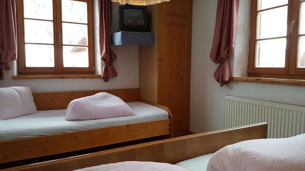 Posteľ alebo postele v izbe v ubytovaní Bio-Berghof