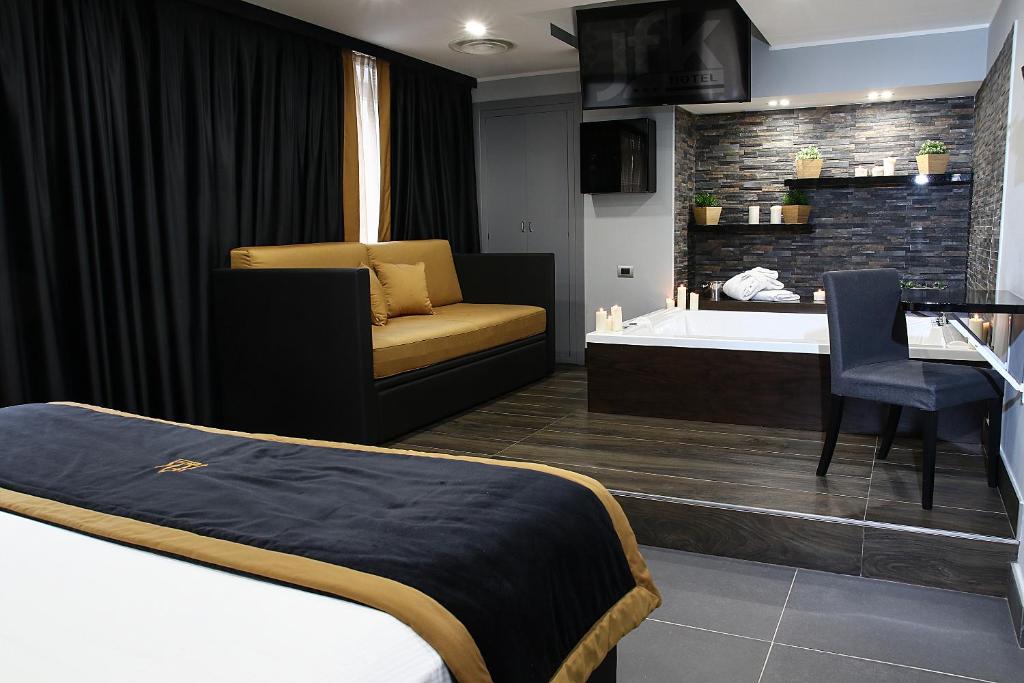 Postel nebo postele na pokoji v ubytování Best Western JFK Hotel