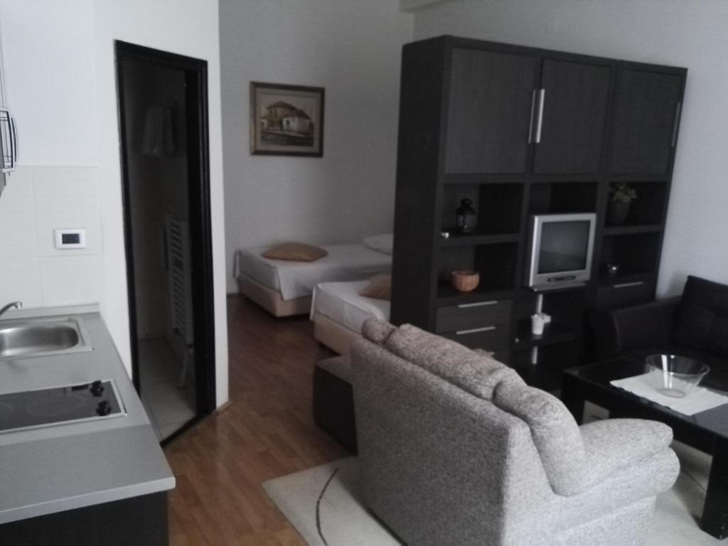 Kuchyň nebo kuchyňský kout v ubytování Guest House Amico