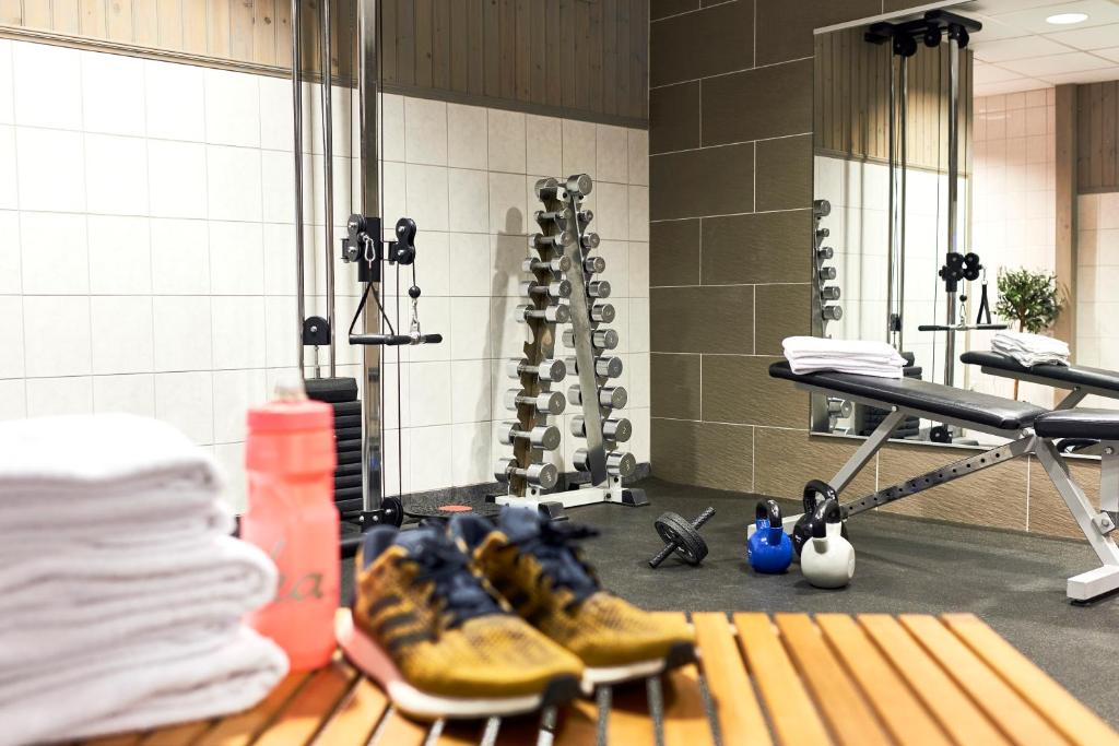 Fitness centrum a/nebo fitness zařízení v ubytování Home Hotel Temperance