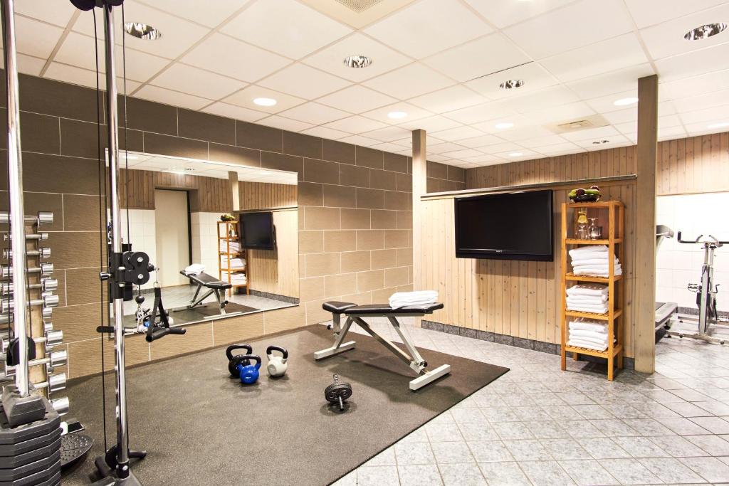 Fitness centrum a/nebo fitness zařízení v ubytování Home Hotel Temperance