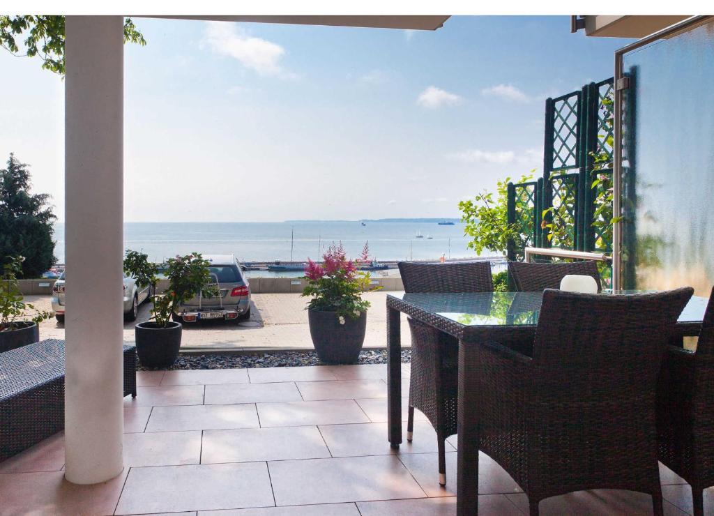 En balkon eller terrasse på Villa Friede_Marie_ App_ Hannah