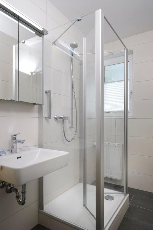 Koupelna v ubytování Hotel Nora