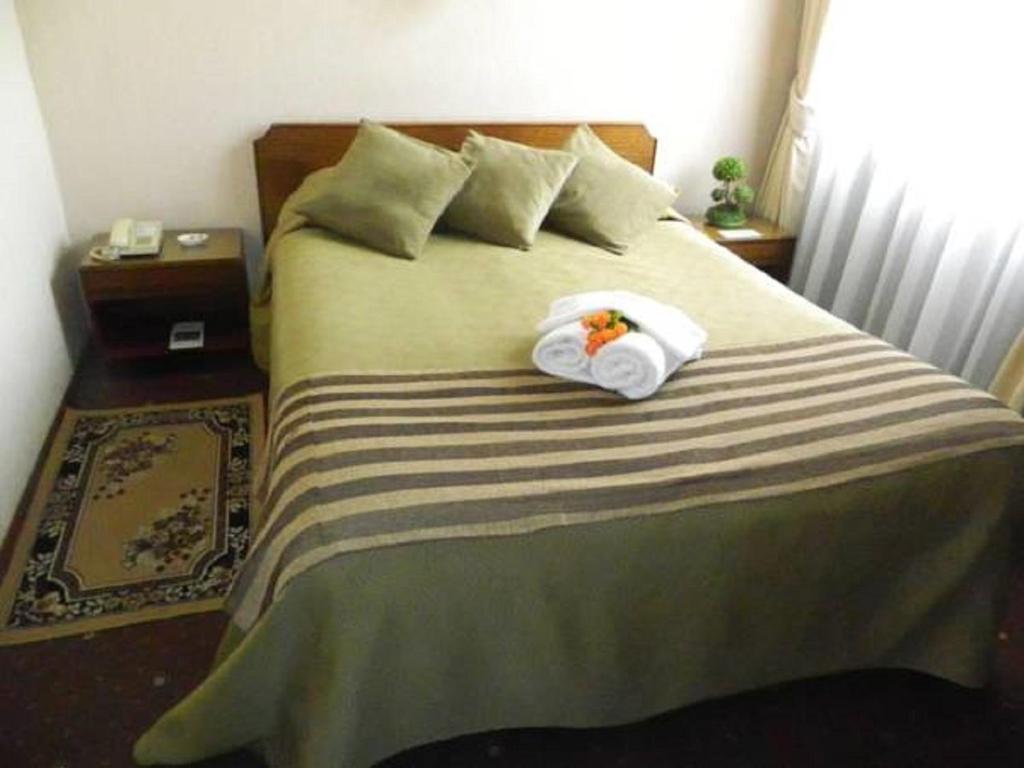 Postel nebo postele na pokoji v ubytování Hotel Mercurio