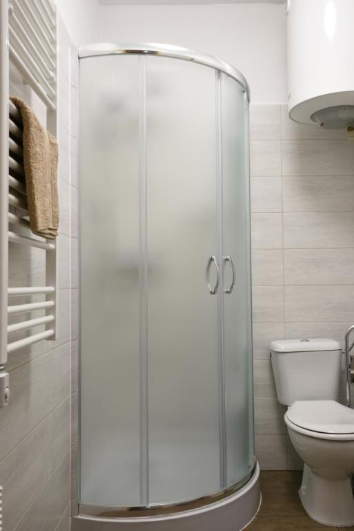Koupelna v ubytování Apartmány Vízmberk