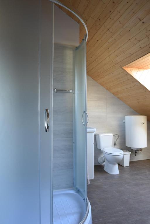 Koupelna v ubytování Apartmány Vízmberk