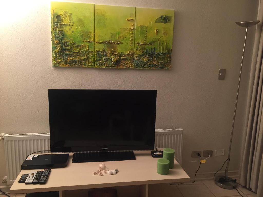 TV a/nebo společenská místnost v ubytování Departamento Pinares del Canelillo