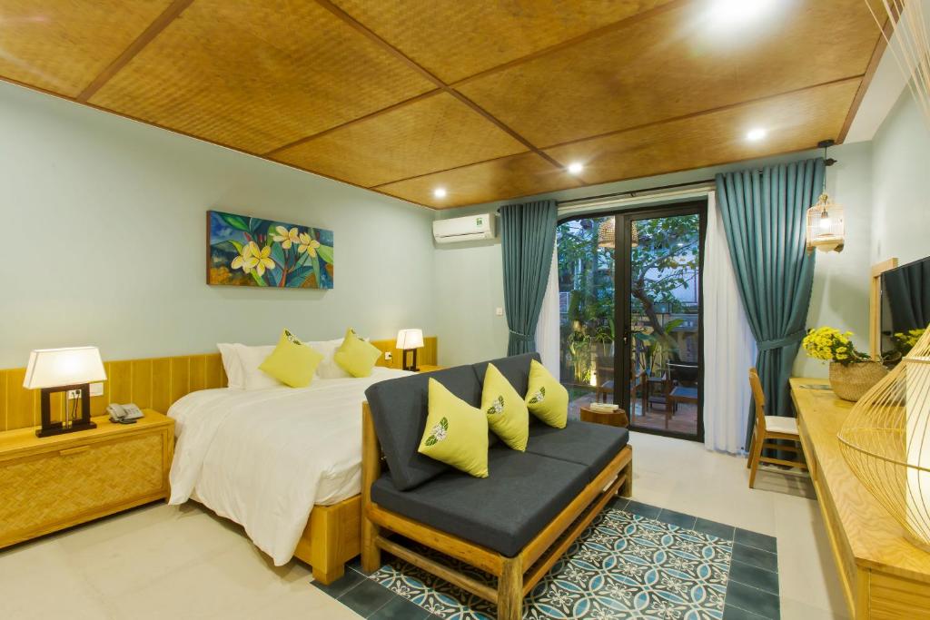 Posezení v ubytování Villa De Campagne Hoi An
