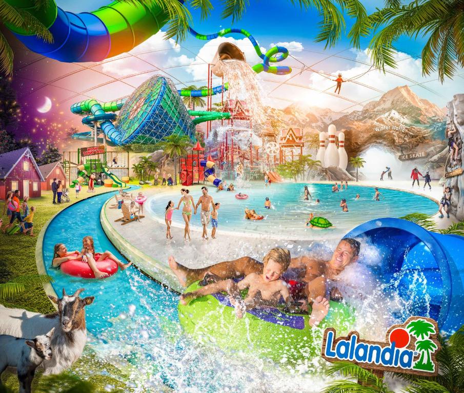 a rendering of a water park at Lalandia Rødby in Rødby