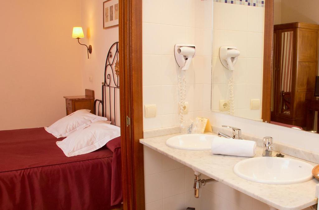 Koupelna v ubytování Hotel Andria