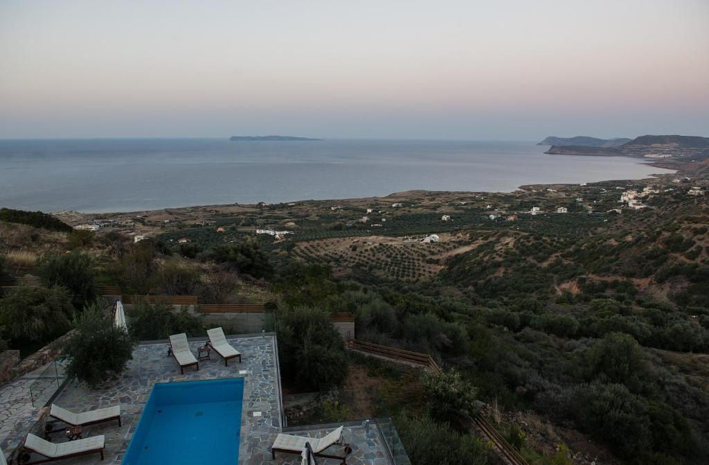 Agia FotiaにあるVilla Isidoraの家から見える海