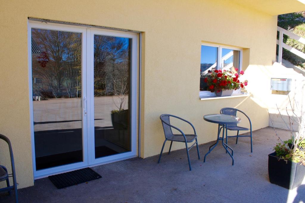 Balkón nebo terasa v ubytování BNB Les Prises