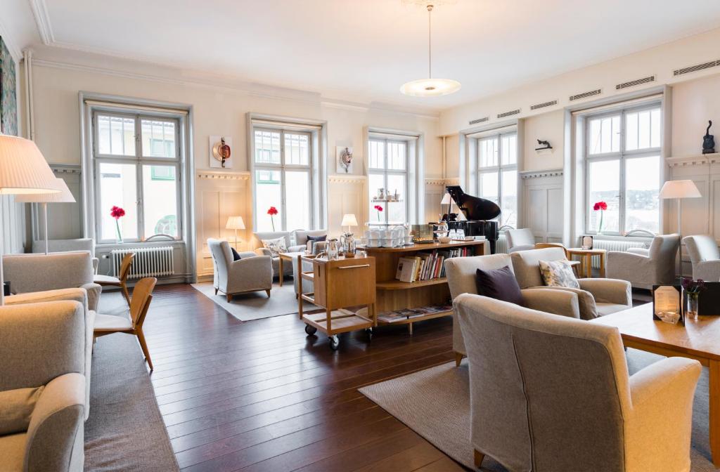 Posezení v ubytování 1909 Sigtuna Stads Hotell