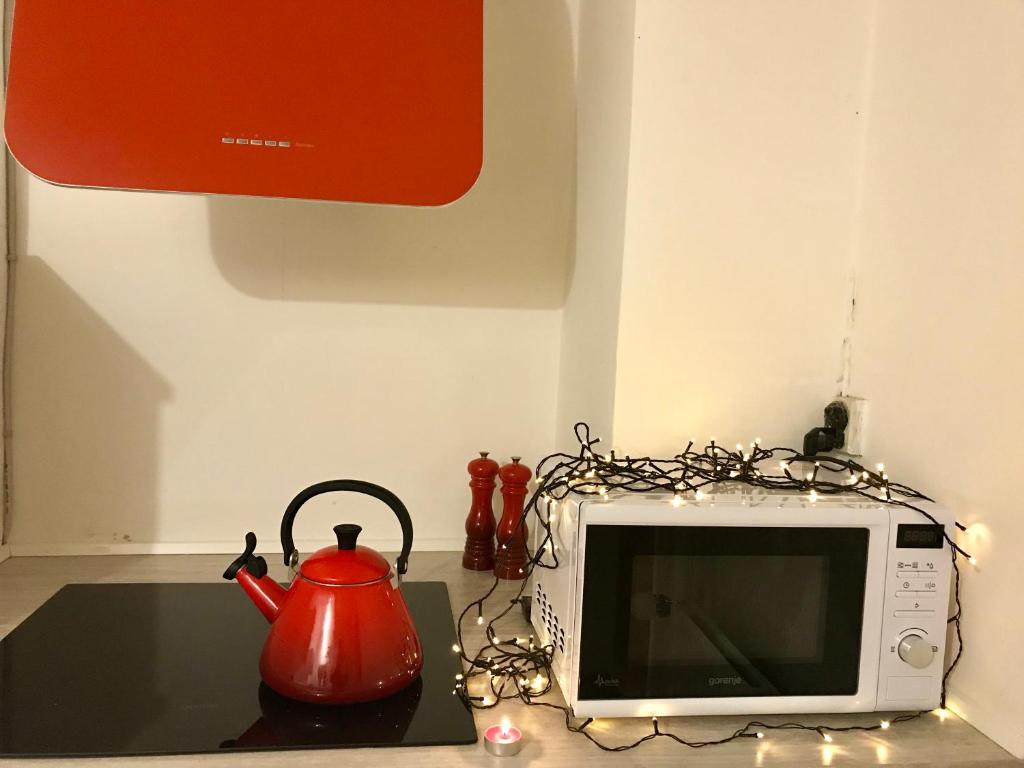 Kuchyň nebo kuchyňský kout v ubytování Apple Cottage