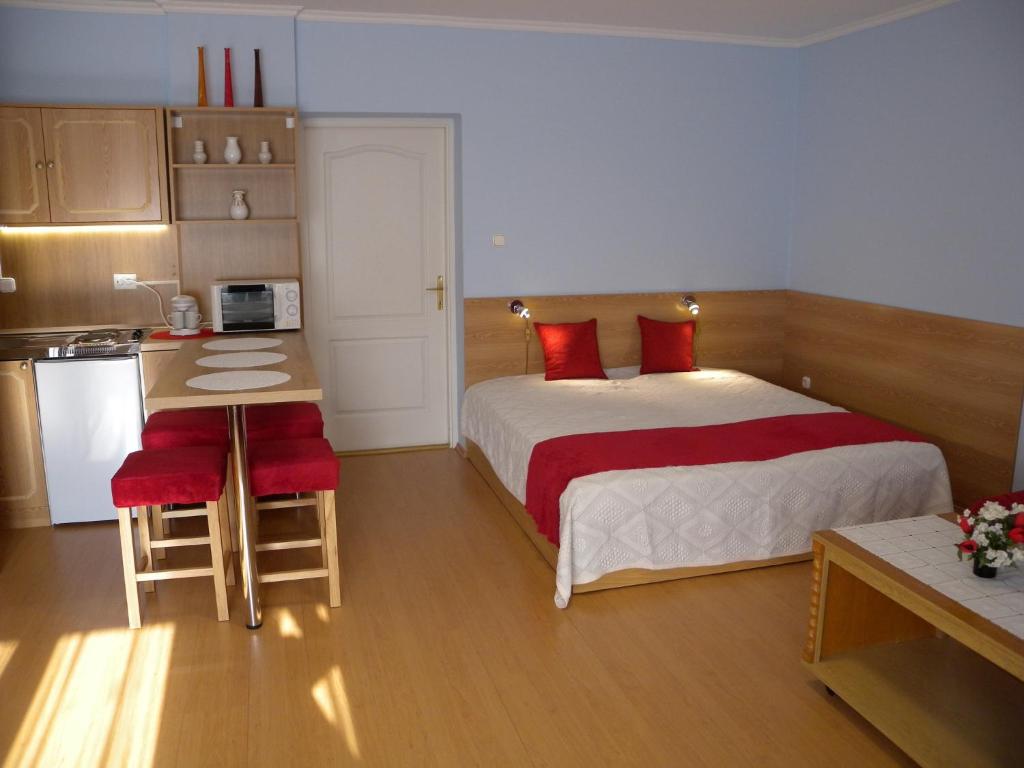 Kuchyňa alebo kuchynka v ubytovaní Apartment Siofok, Lake Balaton 3