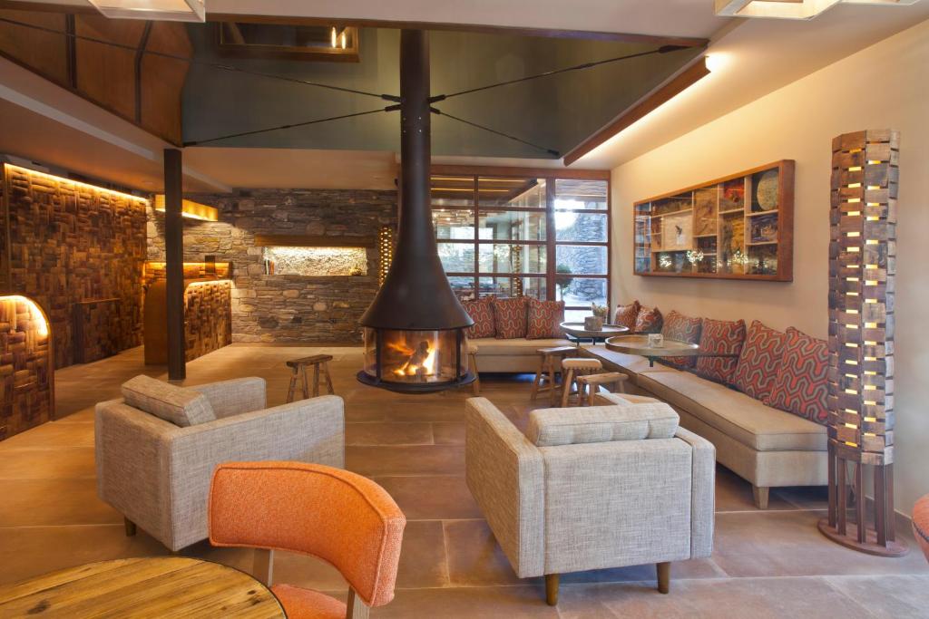 Posezení v ubytování Hotel Boutique La Neu