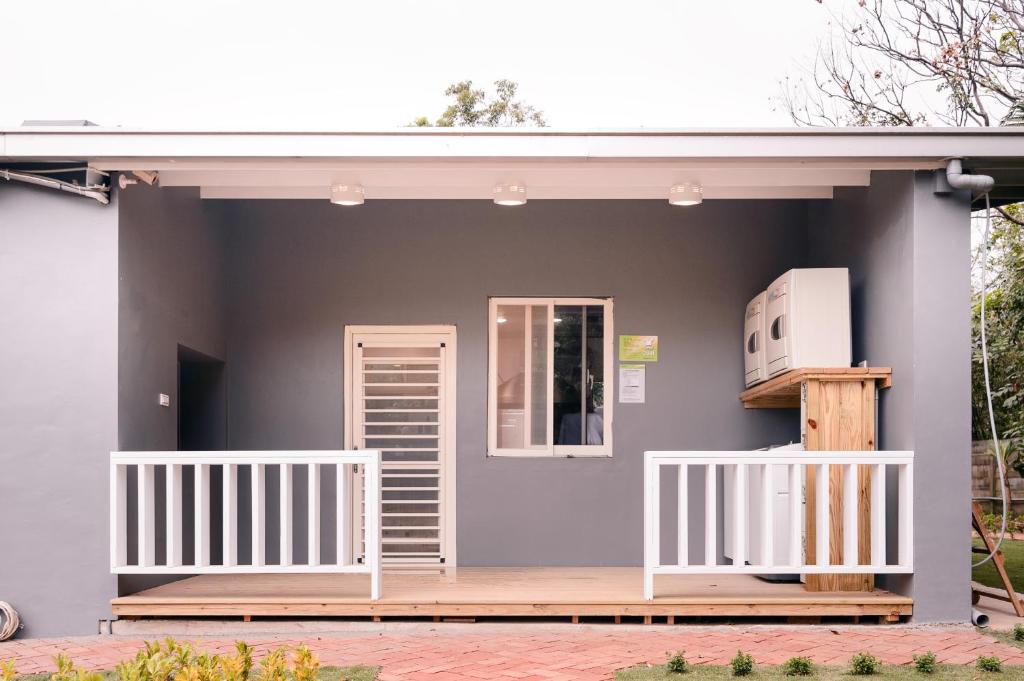 Balkón nebo terasa v ubytování Guest Motel-Zhubei