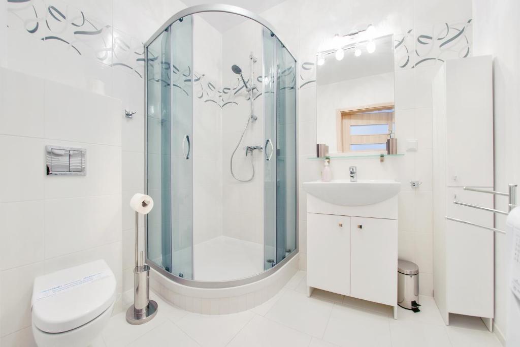 Kúpeľňa v ubytovaní Apartamenty Sun & Snow Horyzont