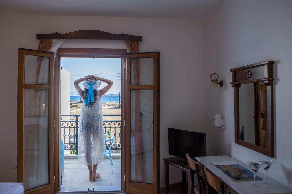 TV a/nebo společenská místnost v ubytování Plaza Beach Hotel