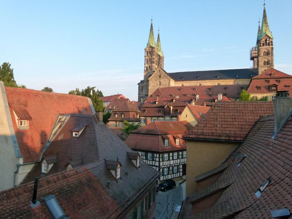 Nespecifikovaný výhled na destinaci Bamberg nebo výhled na město při pohledu z apartmánu