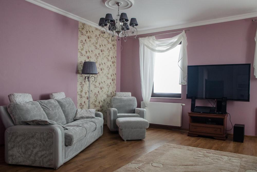 TV a/nebo společenská místnost v ubytování Apartament Premium Delux