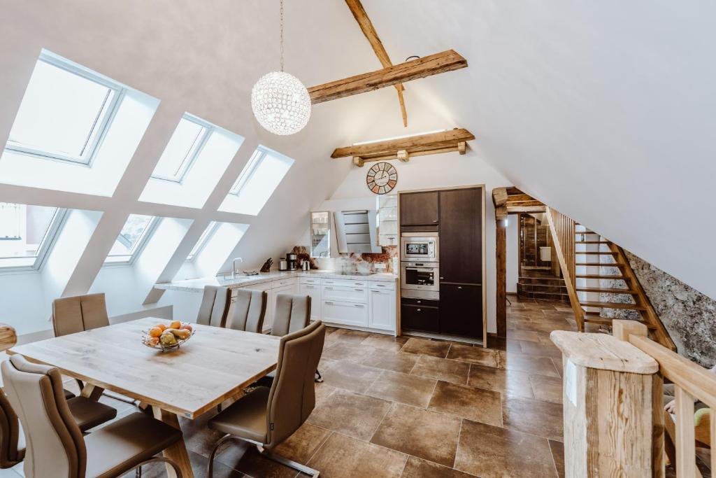 Kuchyňa alebo kuchynka v ubytovaní Apartments Altstadtflair