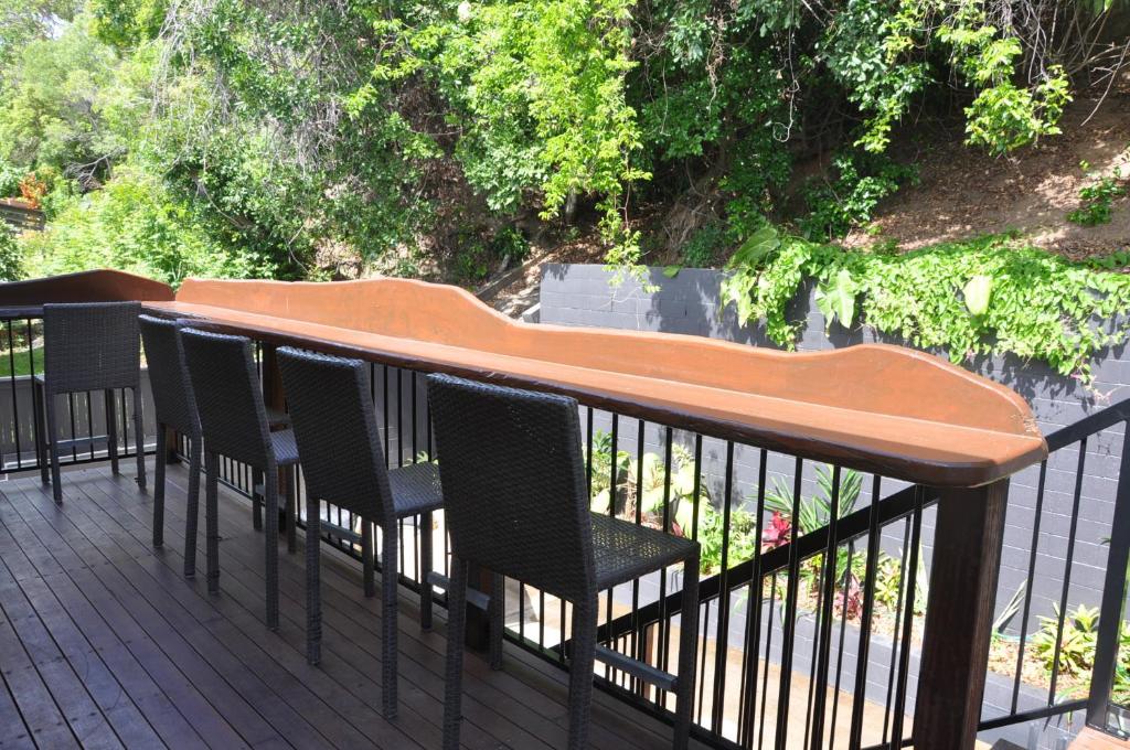 Balkón nebo terasa v ubytování Yeppoon Beachhouse