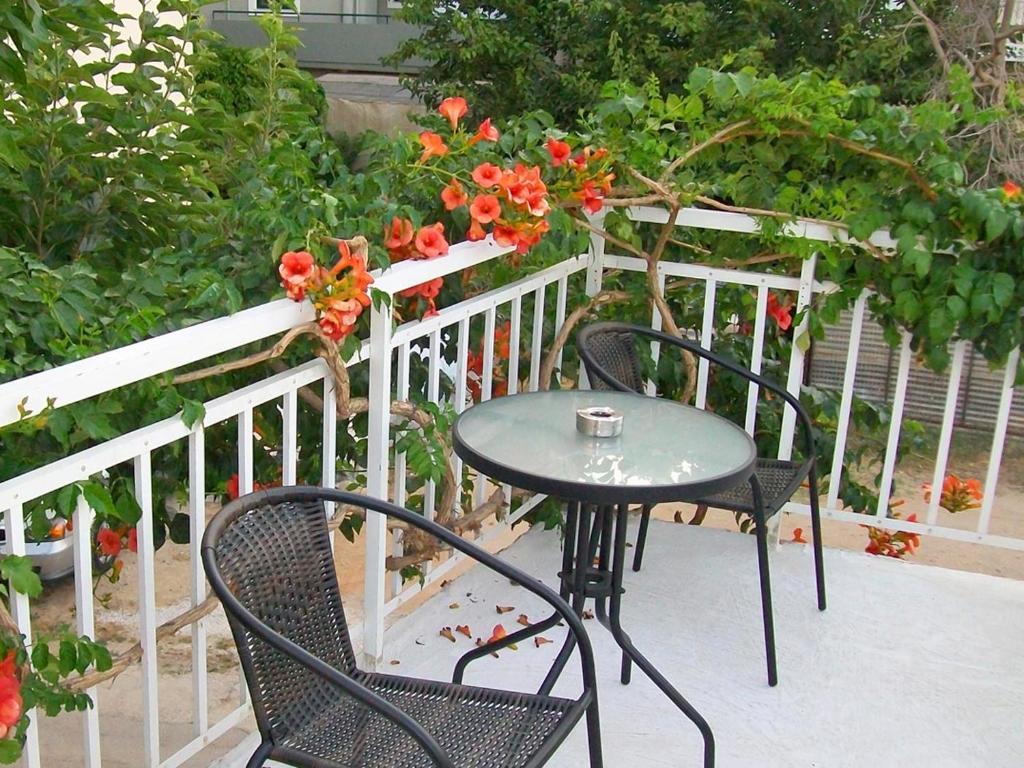 Balkon lub taras w obiekcie Nea Chora Maisonette