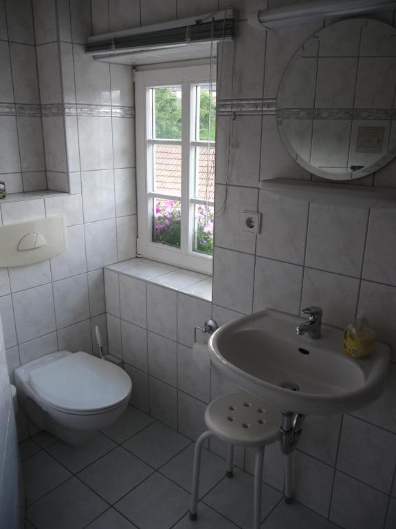 Koupelna v ubytování Gasthof zur Hoffnung