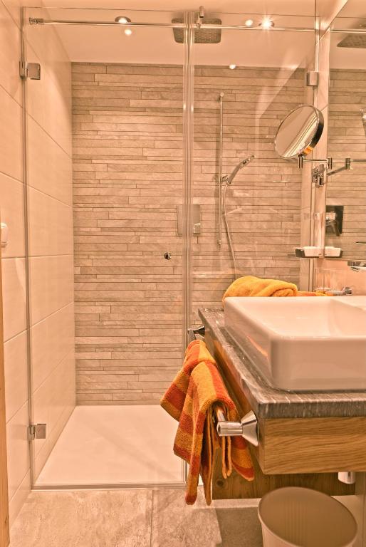 Koupelna v ubytování Pension Aloisia