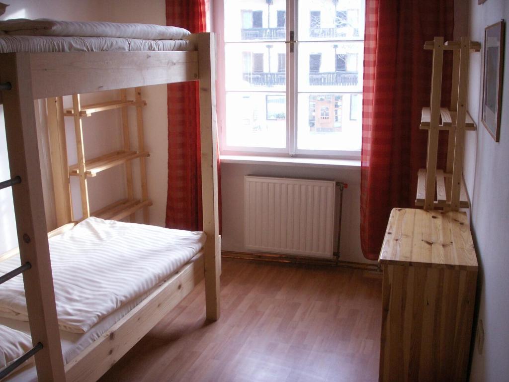Postel nebo postele na pokoji v ubytování Fit und Fun Sportherberge