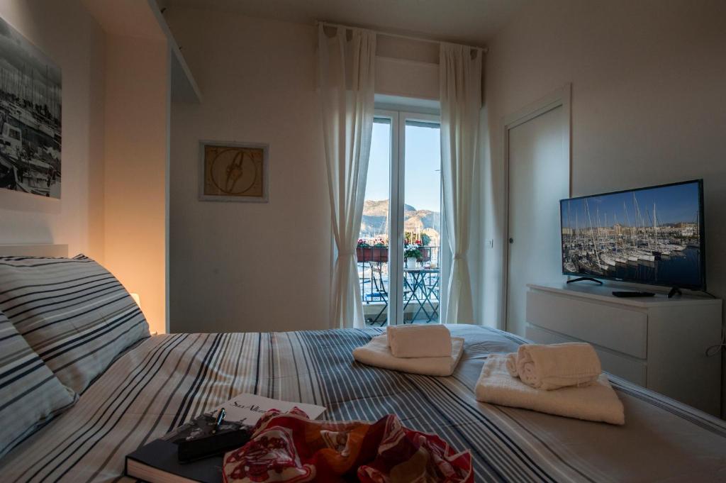 A television and/or entertainment centre at Ci'Cala House