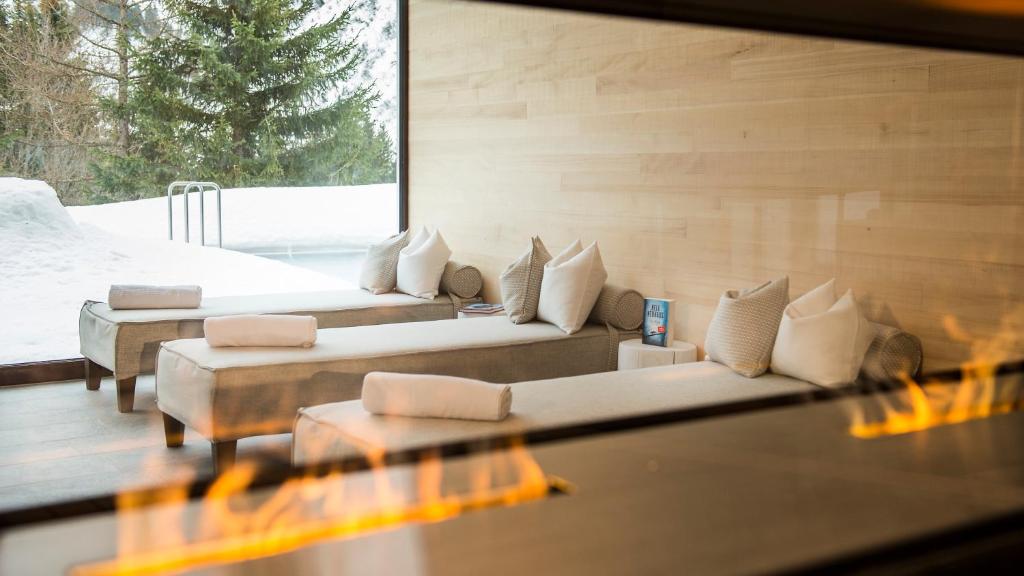 Posezení v ubytování Adler Damüls Gasthof Hotel
