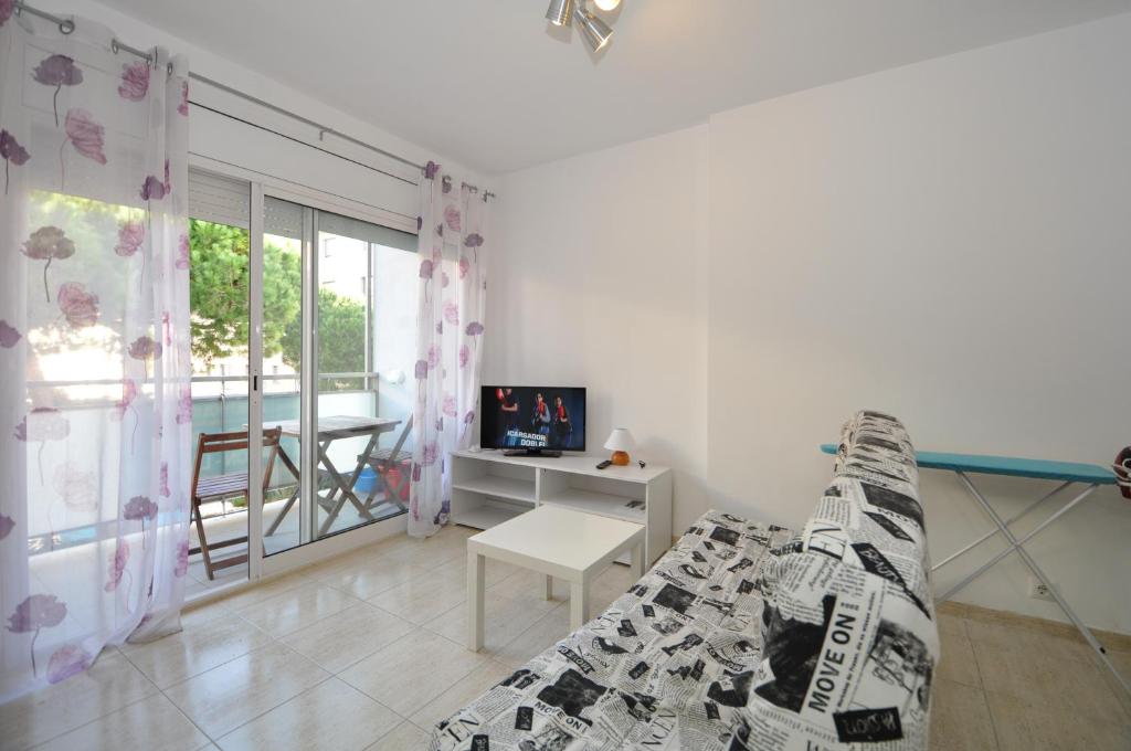 Televízia a/alebo spoločenská miestnosť v ubytovaní Apartment Mexica