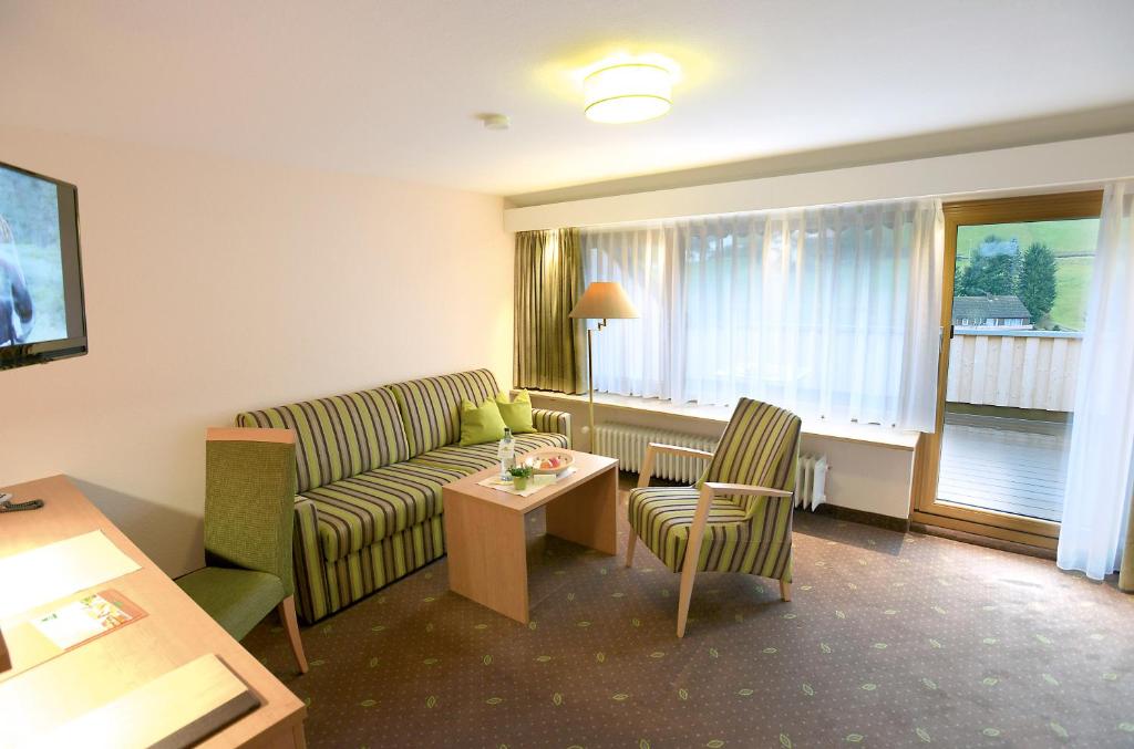 TV a/nebo společenská místnost v ubytování Hotel Waldlust