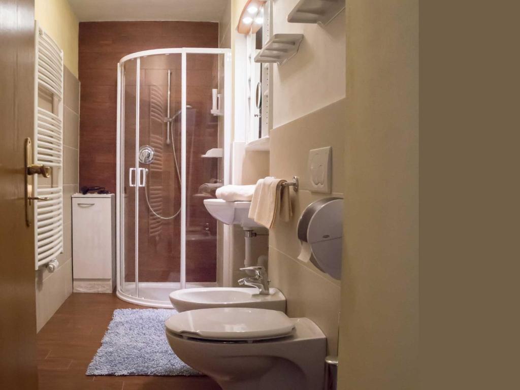 Koupelna v ubytování Hotel Alpenfriede