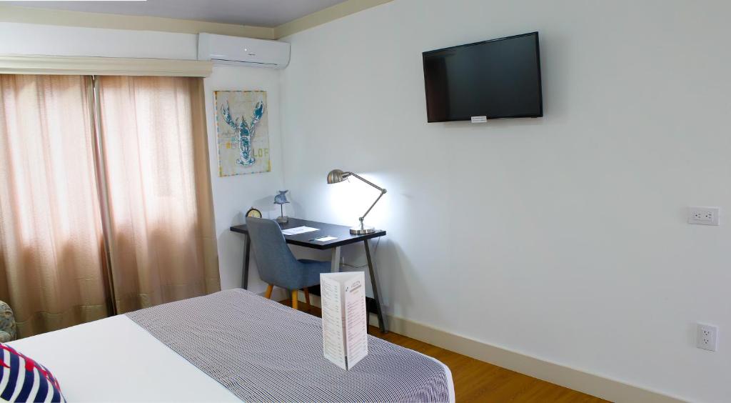 TV a/nebo společenská místnost v ubytování Hotel Zima