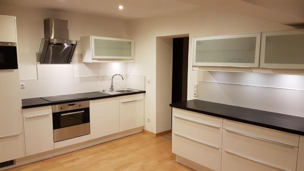 Kuchyňa alebo kuchynka v ubytovaní Apartment Bergverliebt