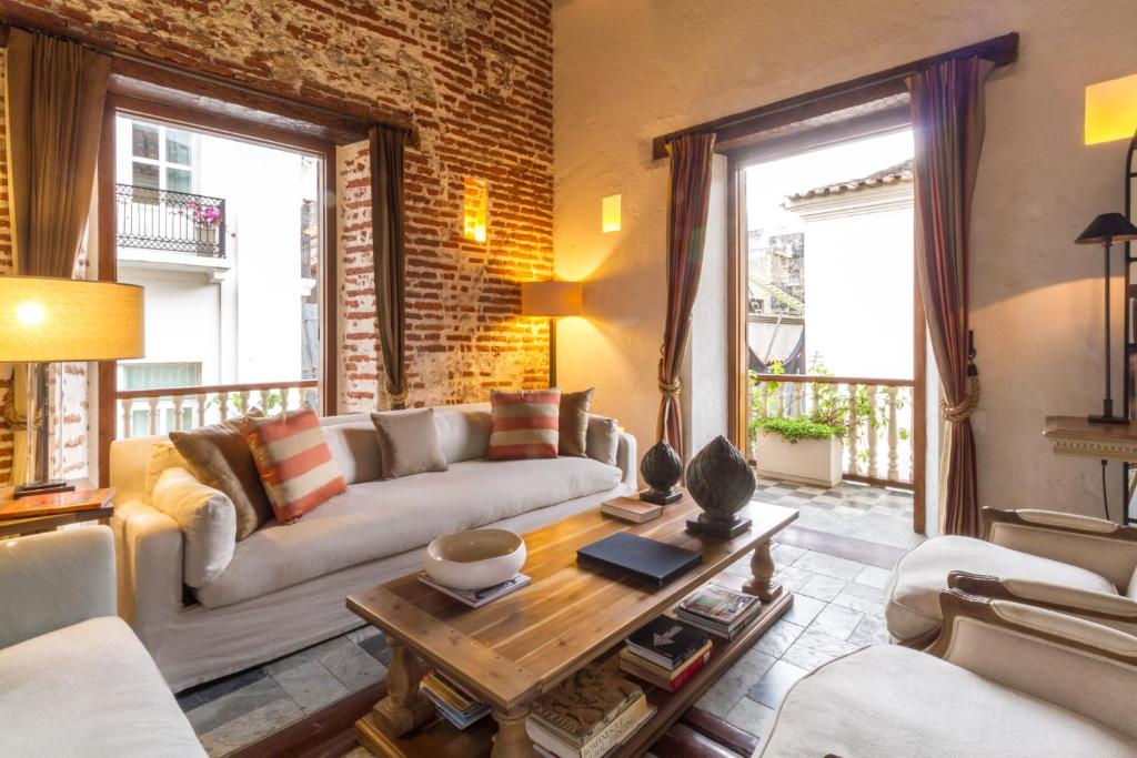 Posezení v ubytování Hotel Boutique Casa del Coliseo